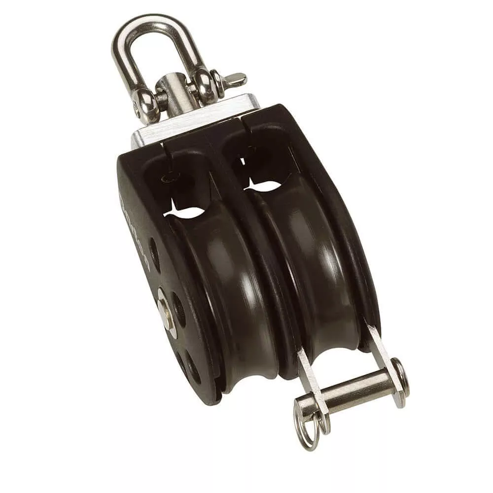 35mm Double Pulley Block Plain Bearing