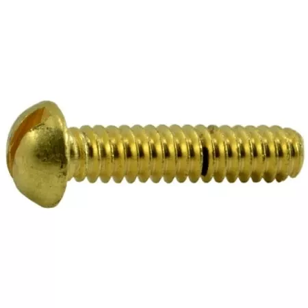 #4-40 x 1/2Brass Slotted Round Head Machine Screws MSRB-092 (48 pcs.)