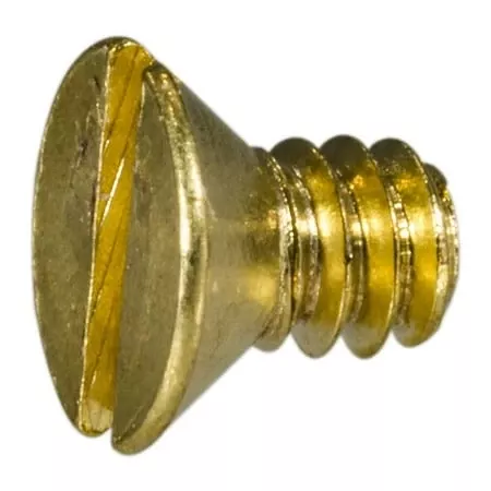 #4-40 x 3/16Brass Slotted Flat Head Machine Screws MSFB-120 (60 pcs.)