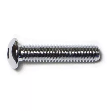 5/16 -18 x 1-1/2Chrome Grade 8 Button Head Socket Cap Screws (5 pcs.)