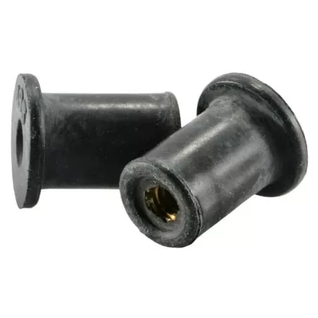 #6-32 x 1/2Rubber Coarse Thread Well Nuts WNR-040 (10 pcs.)