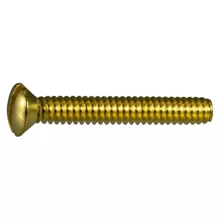 #6-32 x 1Brass Slotted Oval Head Machine Screws MSCOB-105 (30 pcs.)