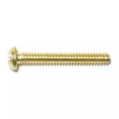 #6-32 x 1Brass Slotted Round Head Machine Screws MSRB-125 (36 pcs.)