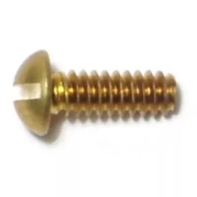 #6-32 x 3/8Brass Slotted Round Head Machine Screws MSRB-113 (40 pcs.)