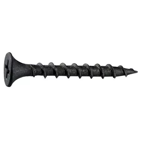 #6 X 1-1/4 Black Phosphate Coarse Phillips Bugle Head Drywall Screws - 100 Count