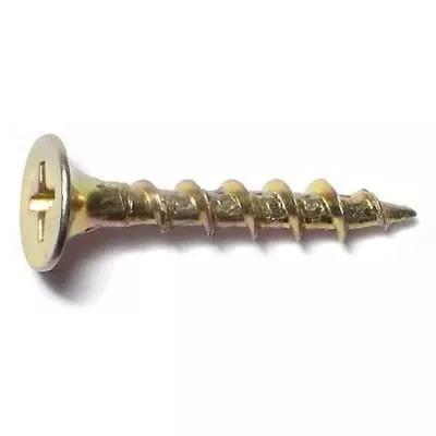 #6 X 1 Yellow Zinc Phillips Bugle Head All Purpose Screws - Versatile Fasteners