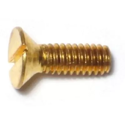 #8-32 x 1/2Brass Slotted Flat Head Machine Screws MSFB-177 (40 pcs.)