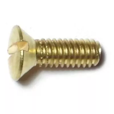 #8-32 x 1/2Brass Slotted Oval Head Machine Screws MSCOB-111 (36 pcs.)