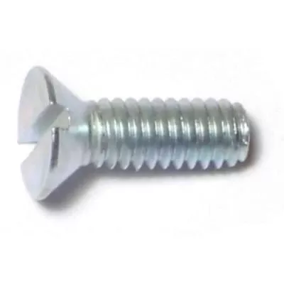 #8-32 x 1/2Zinc Slotted Flat Head Machine Screws MSCFS-201 (60 pcs.)