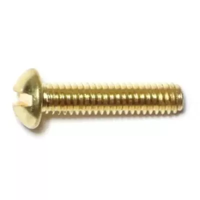 #8-32 x 3/4Brass Slotted Round Head Machine Screws MSRB-152 (40 pcs.)