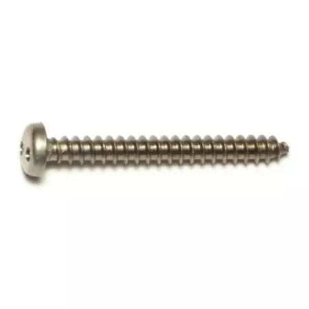#8 x 1-1/218-8 Stainless Spanner Security Pan Sheet Metal Screws (10 pcs.)