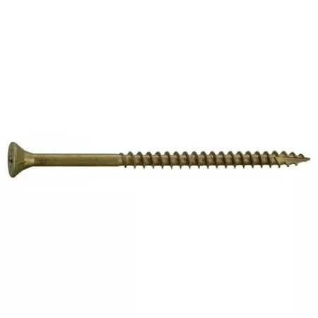 #8 X 3 Tan Exterior Phillips Bugle Head Deck Screws - Rust Resistant Steel