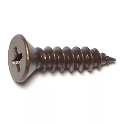 #9 X 3/4 Antique Brass Plated Steel Phillips Flat Head Hinge Screws