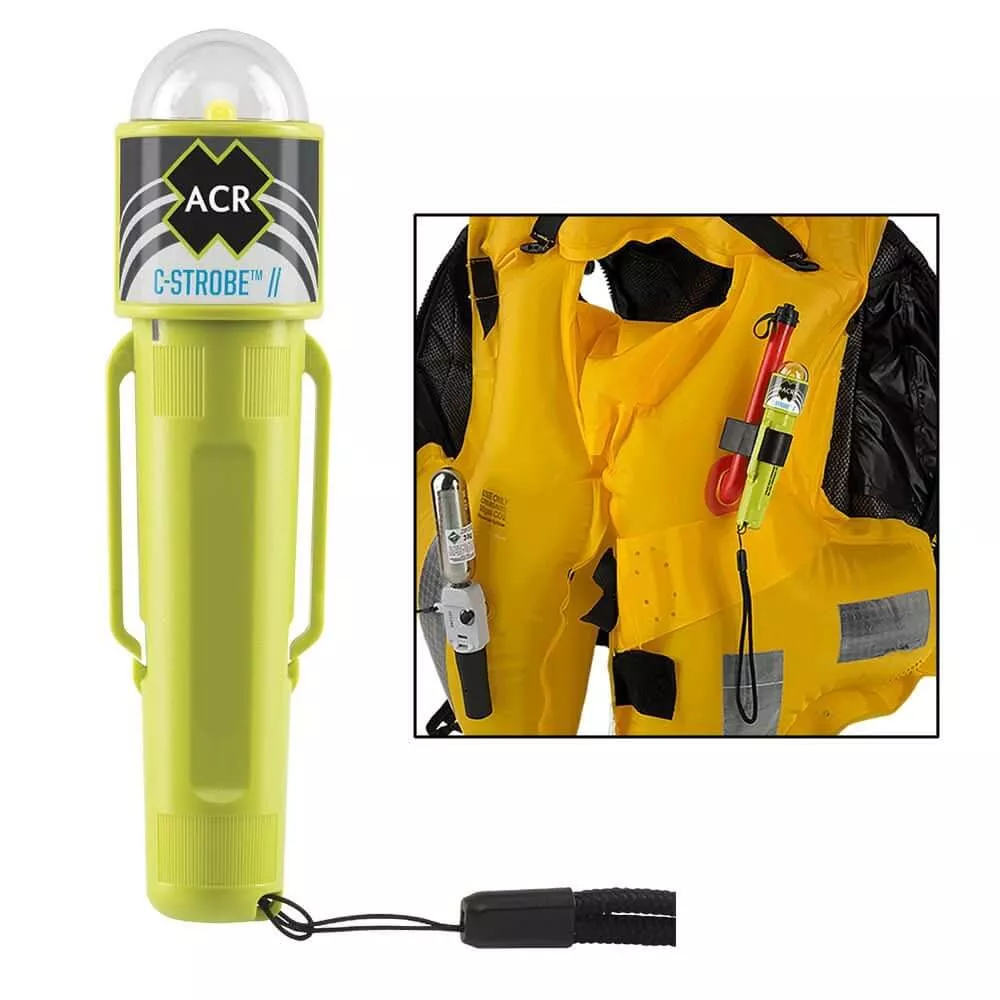 ACR Electronics C-Strobe LED Light Jacket Emergency Signal USCG, SOLAS