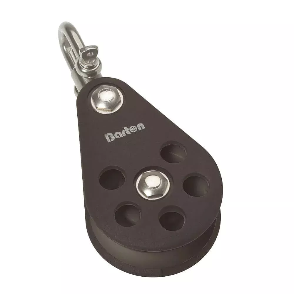 Barton Plain Bearing Pulley Block Single Swivel - Size 6 - 64mm [N0613
