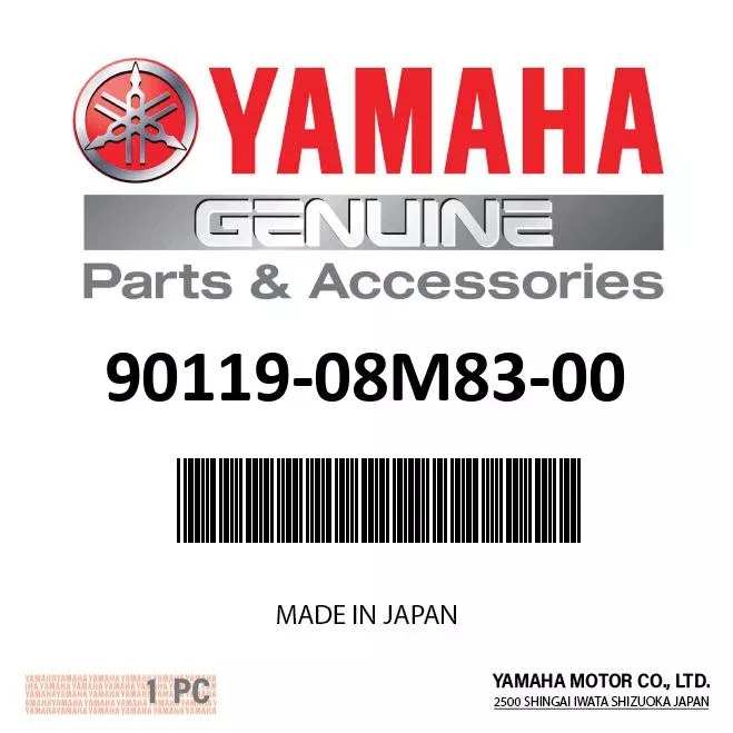 Bolt, with Washer - 90119-08M83-00