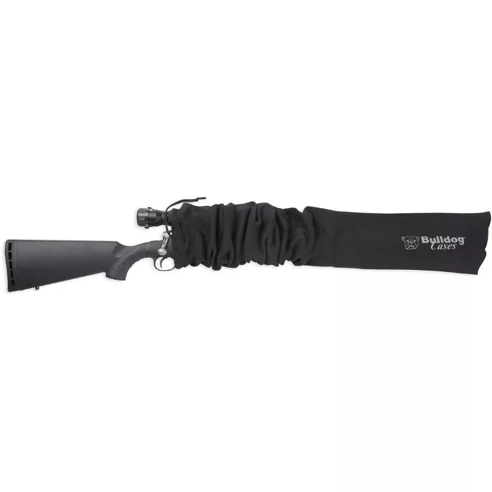 Bulldog Cases Oversized Scoped RifleGun Sock Knit Fabric Black