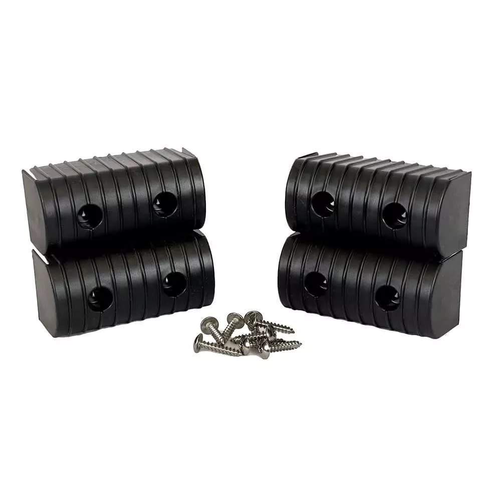 Caliber BunkWrap End Cap 2x4 Black Accessory Kit with Stainless Steel