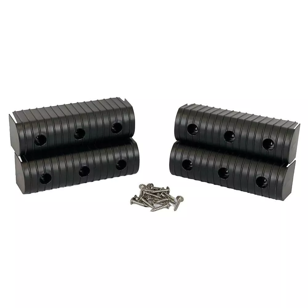 Caliber BunkWrap End Cap 2x6 Black Accessory Kit with Stainless Steel