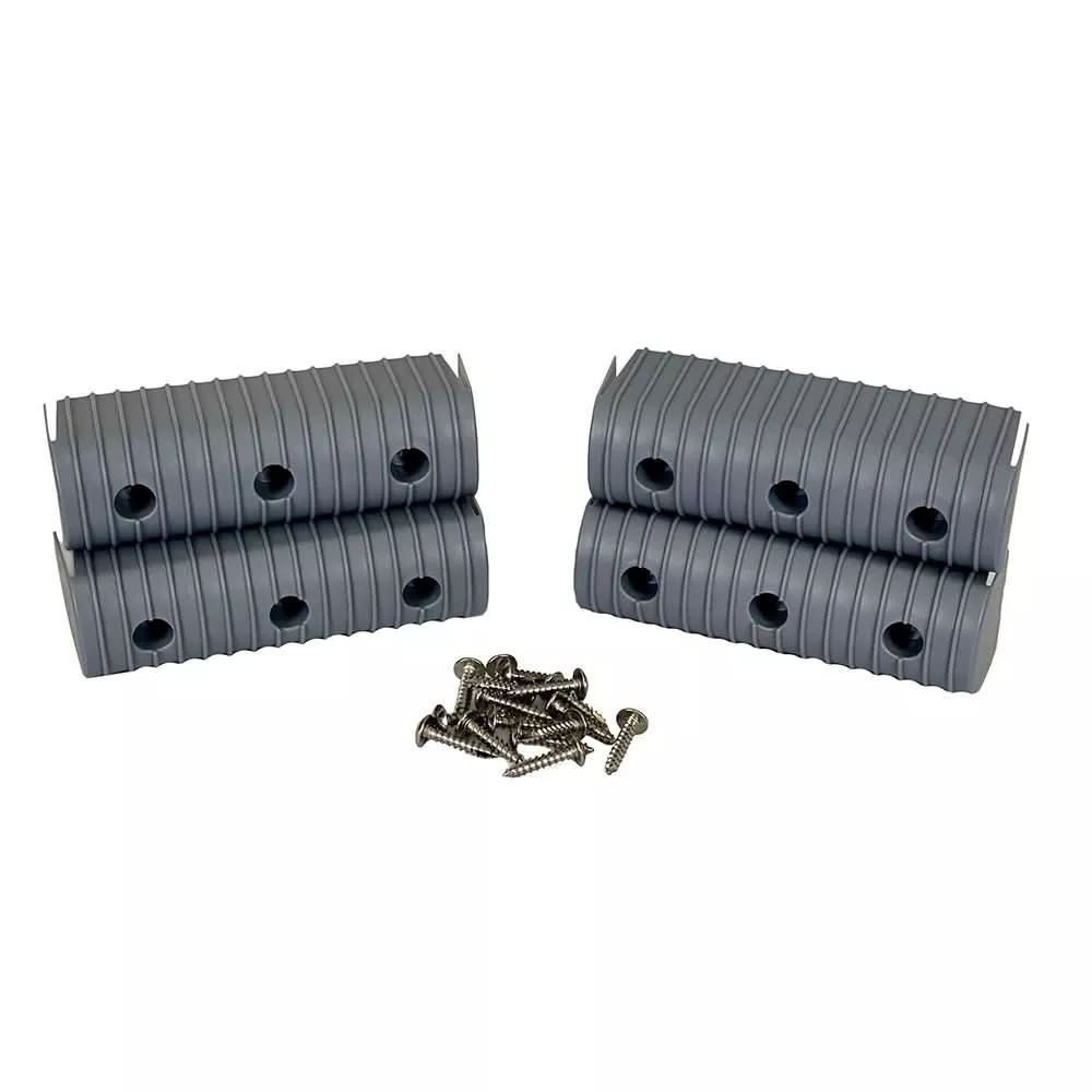 Caliber BunkWrap End Cap 2x6 Inch Grey Accessory Kit with Stainless St