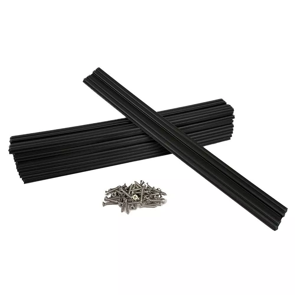 Caliber Marine Slides 1.5 x 15 Inches Black – 10-Pack for Boat Trailer