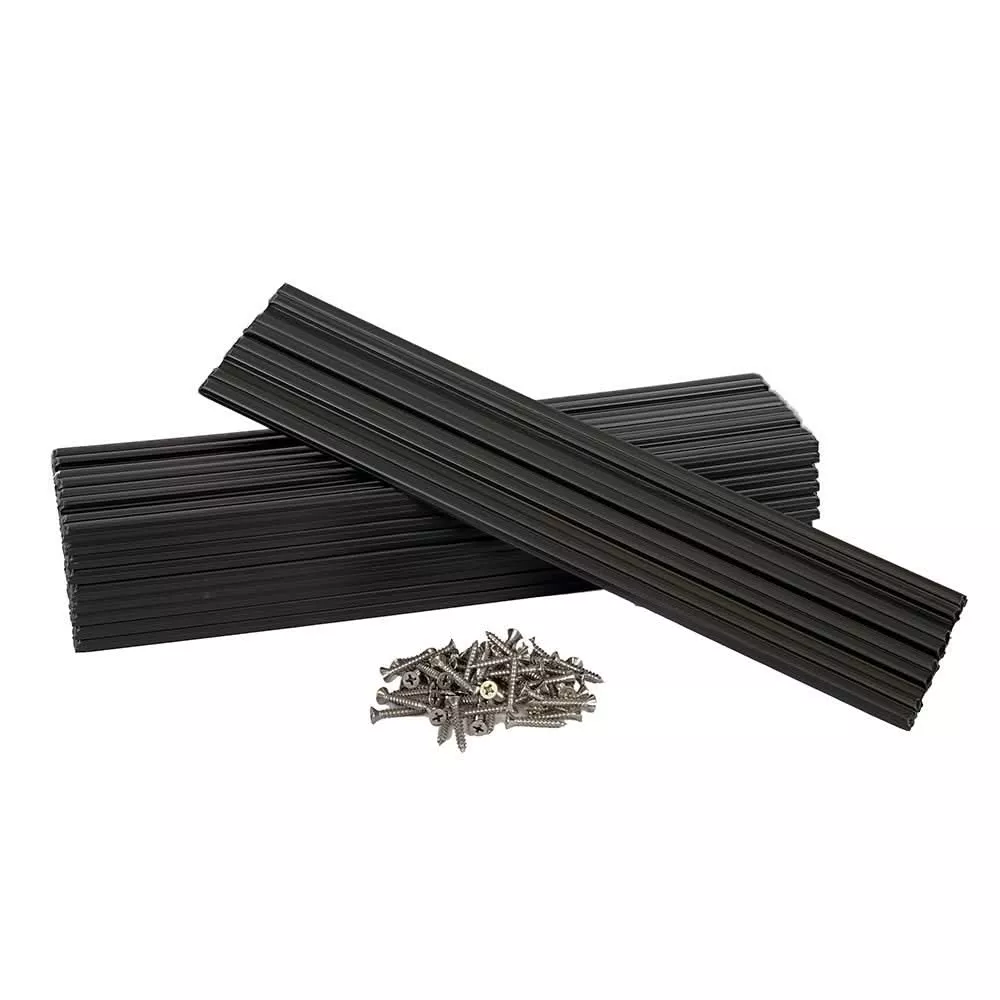 Caliber Marine Slides 3"x15" Black - 10-Pack for Boat Trailers and Wat