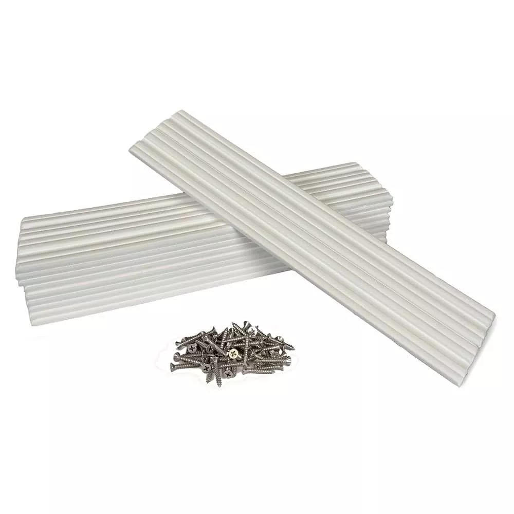Caliber Marine Slides 3"x15" White 10-Pack for Boat Trailers and Water