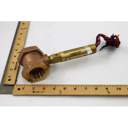 Dwyer V6EPB-B-D-4-B Mini Size Flow Switch, Brass, 1-1/4" NPT, DPDT, Explosion Proof