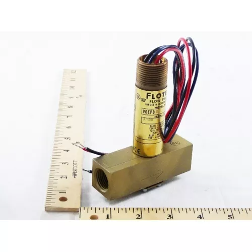 Dwyer V6EPB-B-S-LF Mini Flow Switch, Brass Body, Low Flow NPT, SPDT, Explosion Proof
