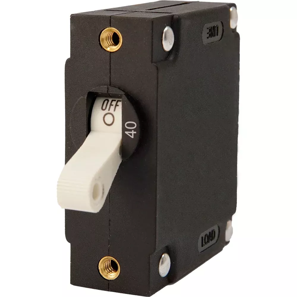 Egis A Series White Toggle Panel Mount Circuit Breaker - Single Pole 4