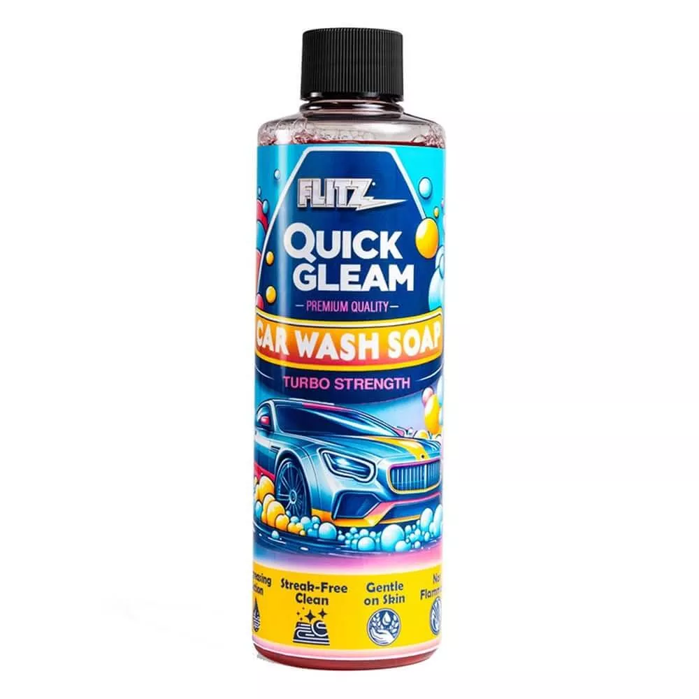 Flitz Quick Gleam Car Wash Soap - 8oz for Deep Cleaning & Shine - CW01