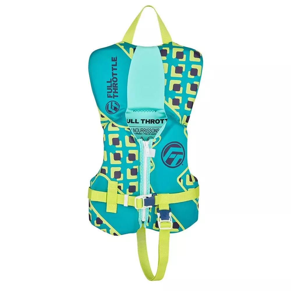 Full Throttle Infant Rapid Dry Life Jacket - Aqua - 142100-505-000-26