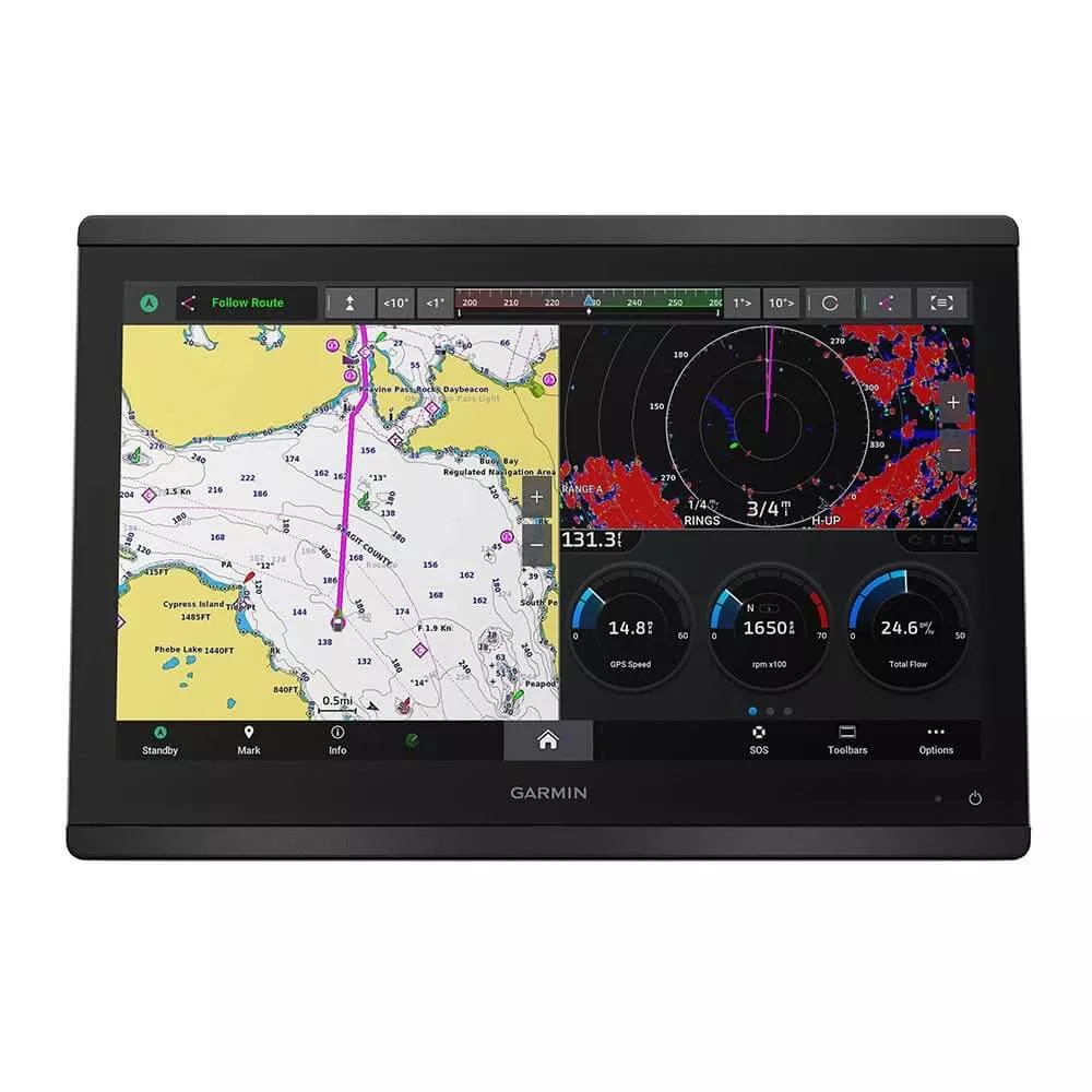 Garmin GPSMAP 8616 Chartplotter GN+ with 16-Inch Full HD Touchscreen,
