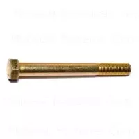 Grade 8 Fine Hex Cap Screws 7/16-20 X 4 Yellow Zinc - Durable Fasteners