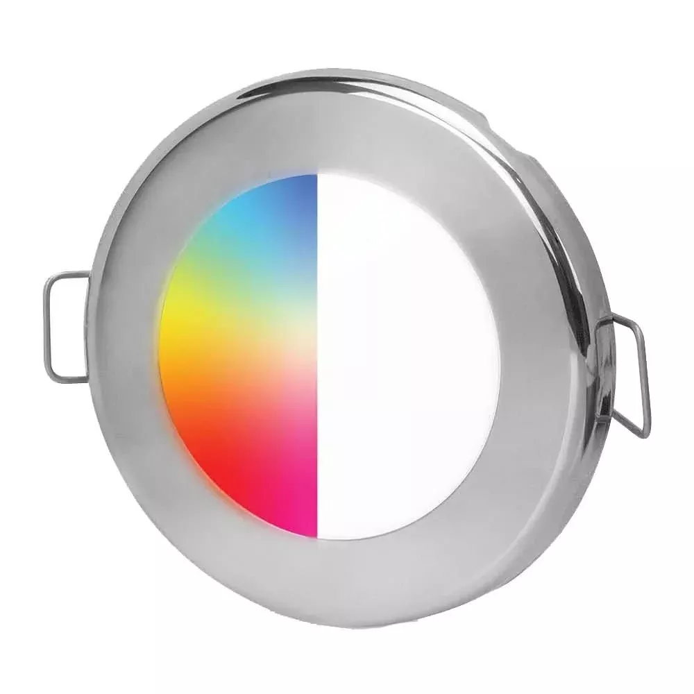 Hella Marine EuroLED75 RGBW Downlight with Stainless Steel Bezel - 178