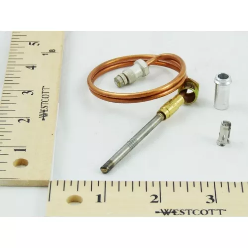 Honeywell Q390A1095 Thermocouple, 30mV, 18" Length, with Adapter & Push In Clip