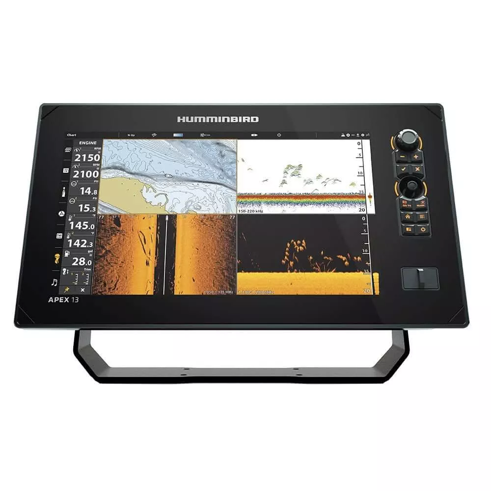 Humminbird APEX 13 VX MSI+ Chartplotter and Fishfinder with Transom Mo