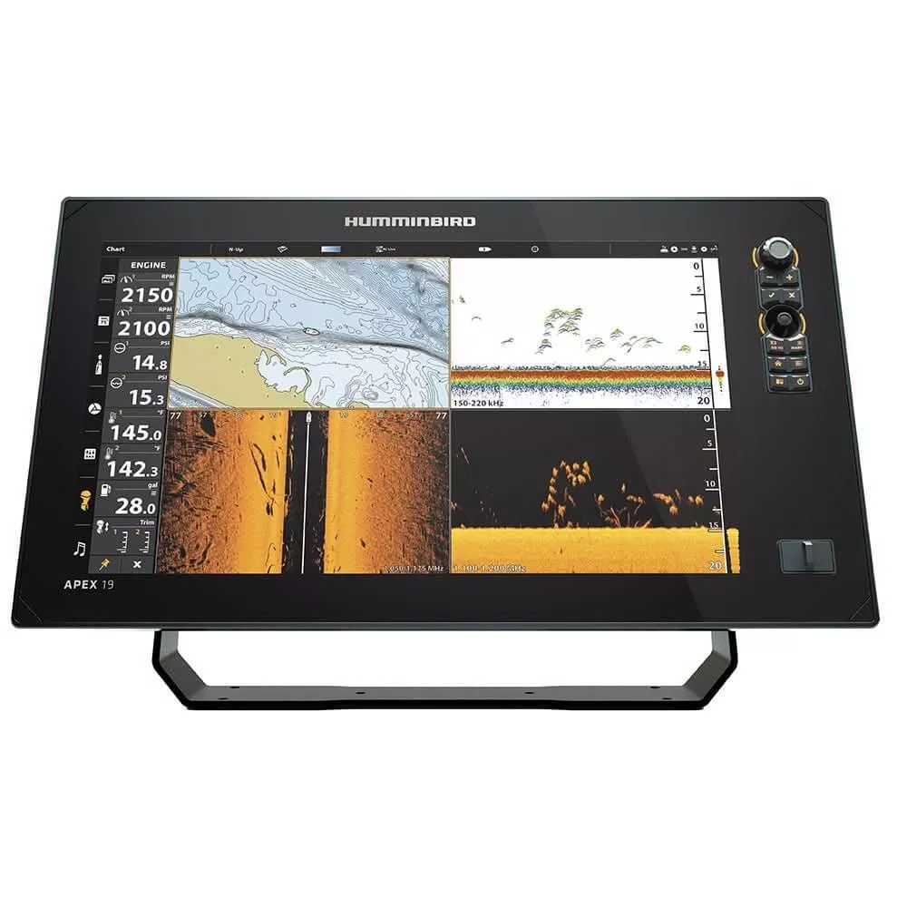 Humminbird APEX 19 VX MSI+ Chartplotter and Fishfinder Control Head On