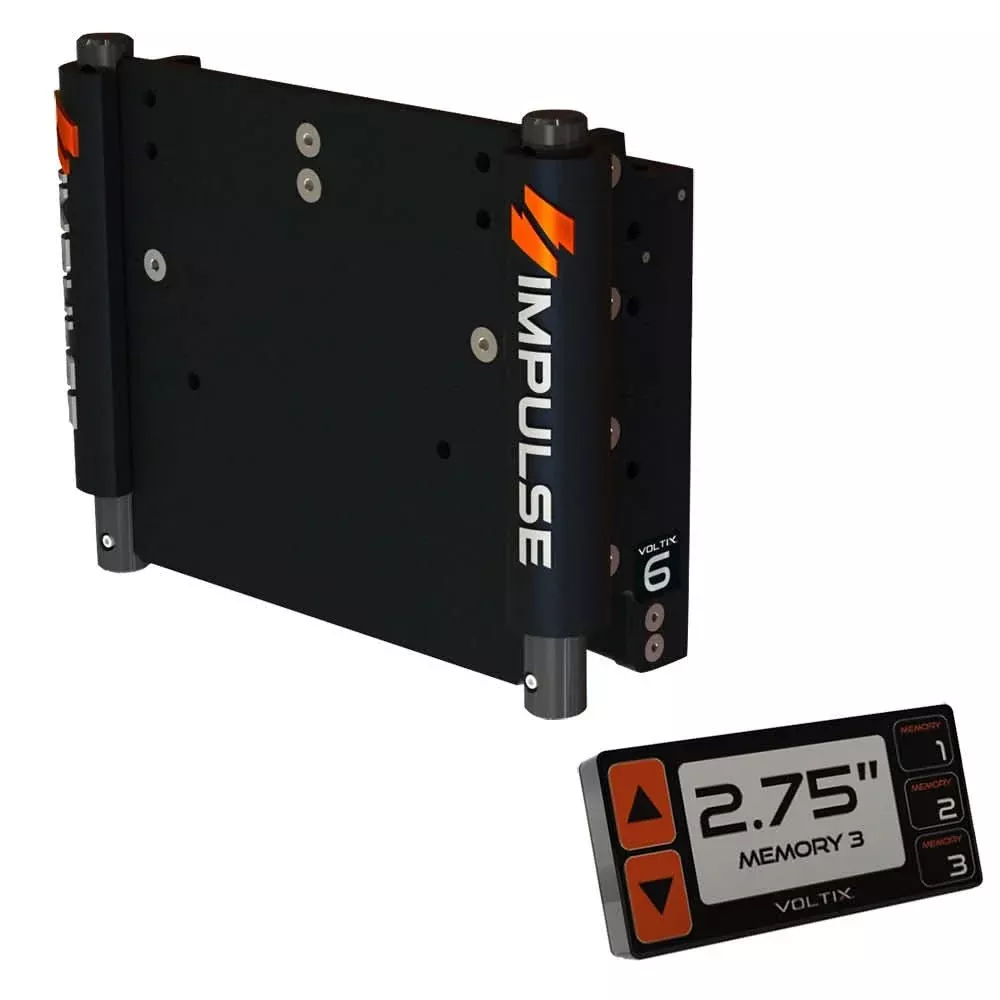 IMPULSE XL 6" Set Back Electric Jack Plate w/Smart Control - Black Ano