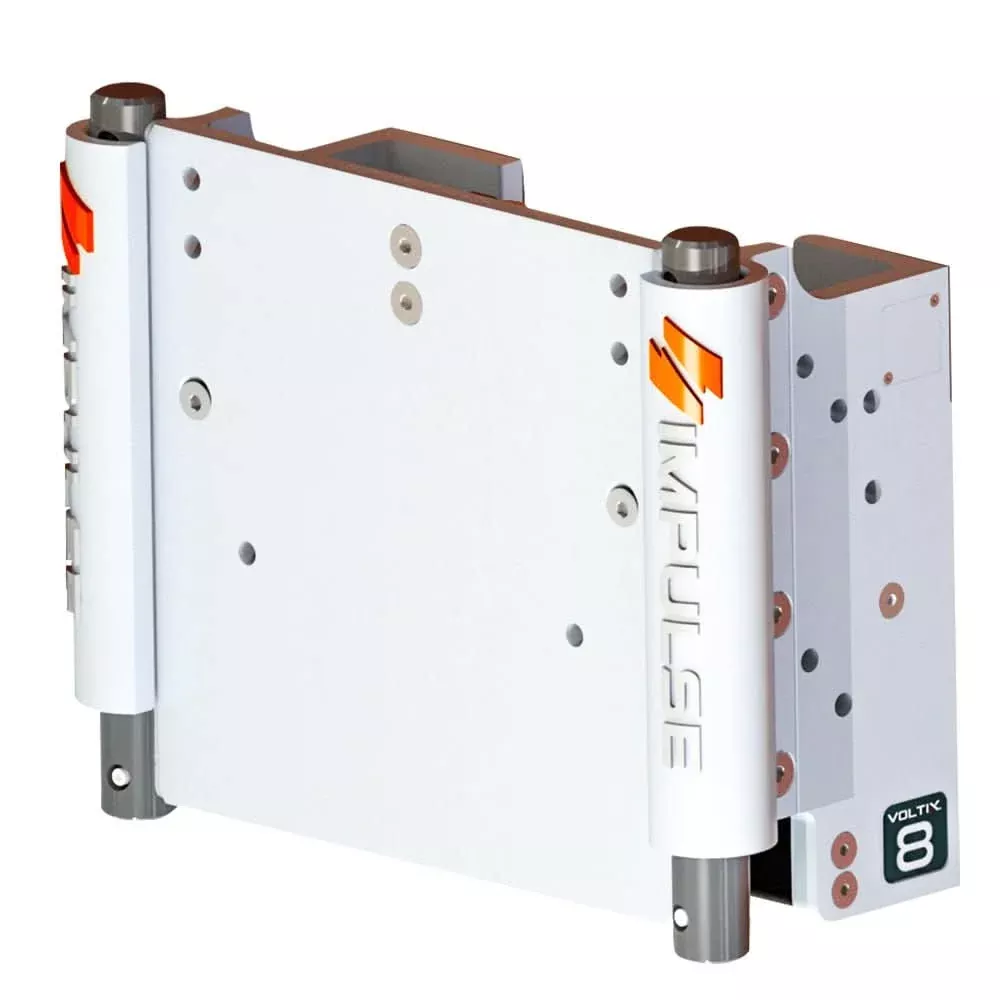 IMPULSE XL 8" Set Back Electric Jack Plate - White Cerakote - 75063-W