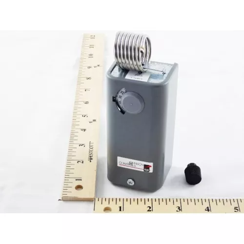 Johnson Controls A19BAC-3 Utility Thermostat, 120/208/240V, SPDT, 0–43°C