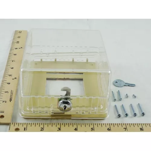 Johnson Controls GRD10A-608 La Grande Plastic Thermostat Guard w/ Baseplate & Mounting Ring
