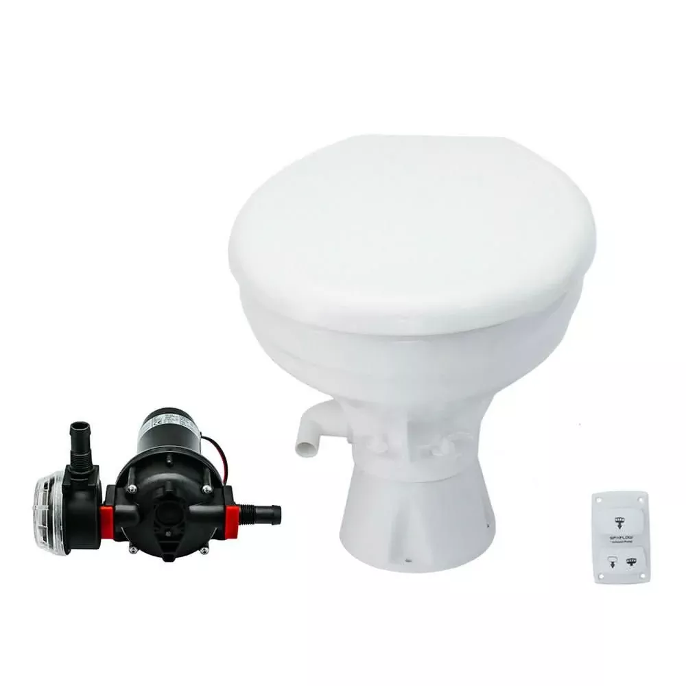 Johnson Pump AquaT Toilet Silent Electric  Comfort - 24V w/Pump - 80-