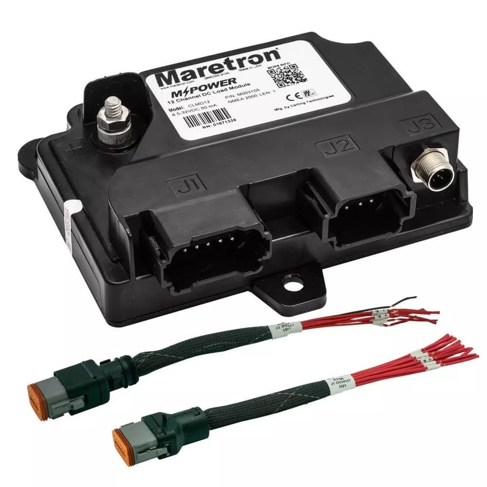 Maretron MPower 12 Channel DC Load Module NMEA 2000 with 12-inch Pigta
