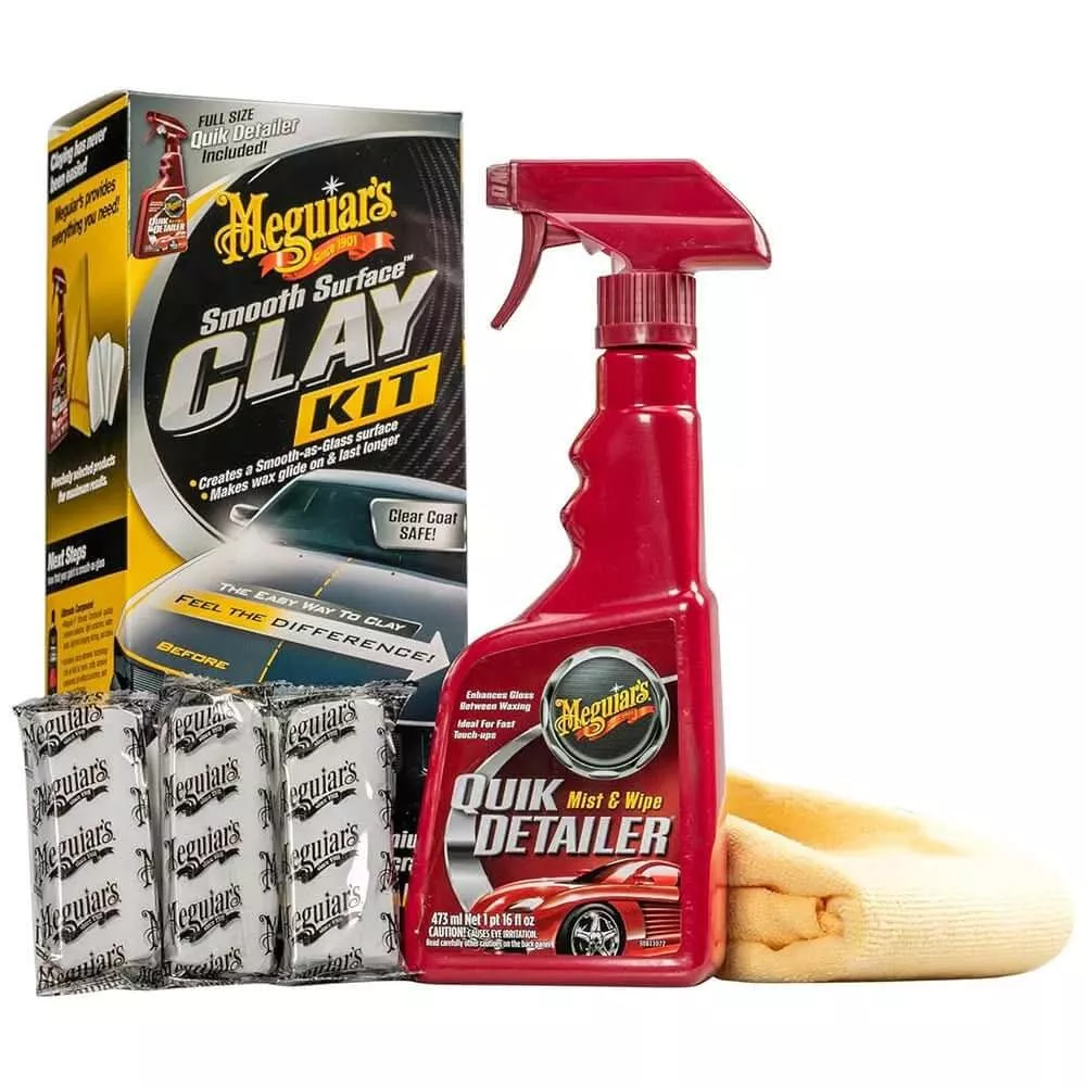Meguiar's Smooth Surface Clay Kit G191700 for Paint Decontamination an