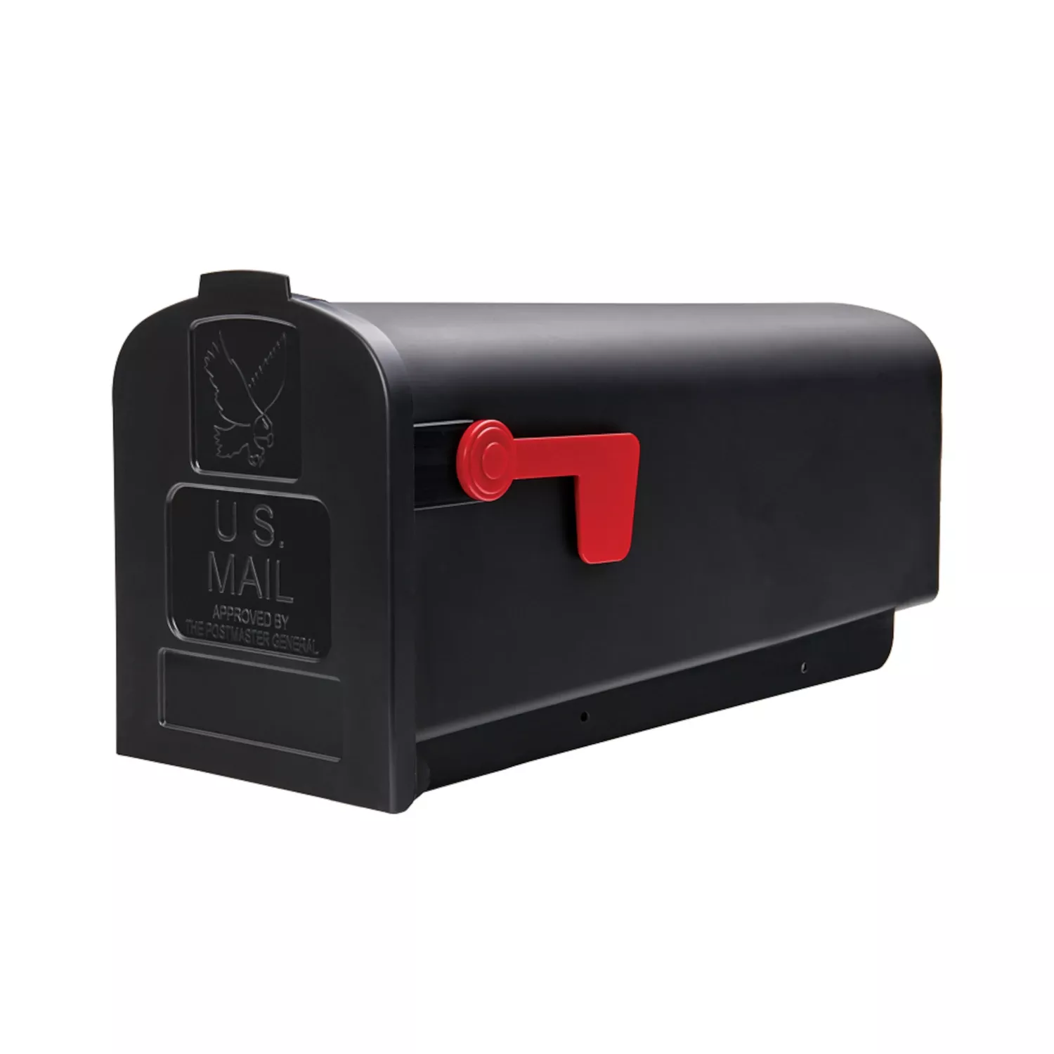 Parsons Post-Mount Mailbox, Medium, Black Plastic