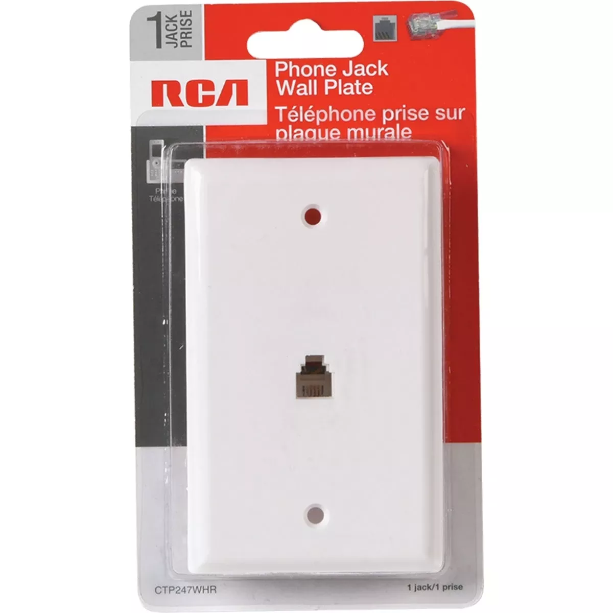 Phone Jack Wall Plate
