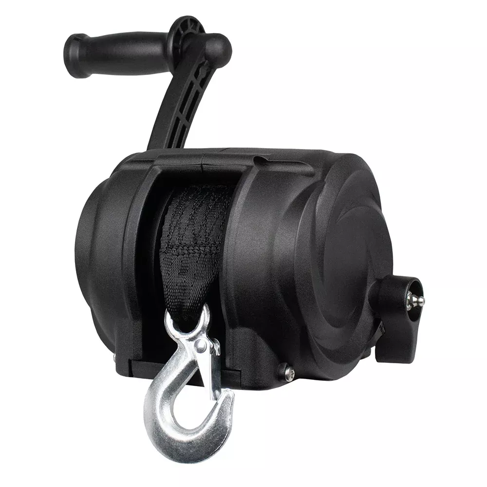 Powerwinch Premier Series Winch 2000lb, 8", Crank Arm - Carbon Black [