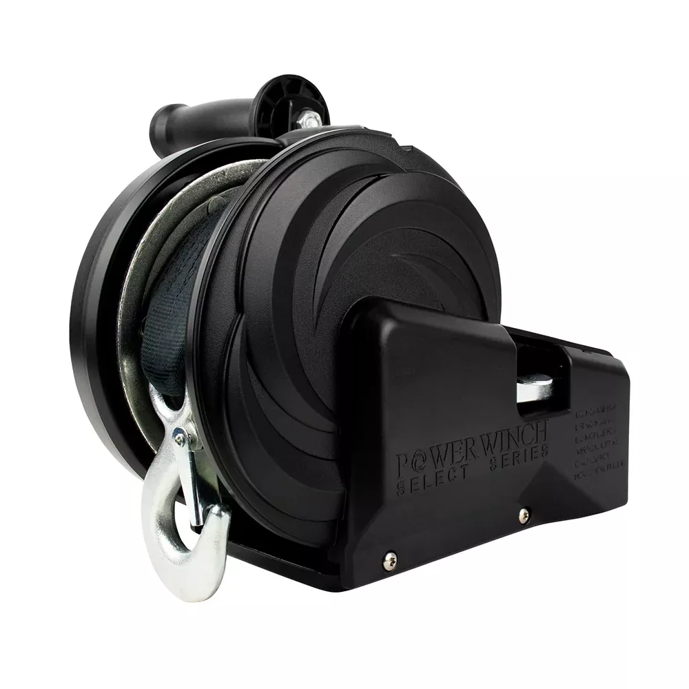 Powerwinch Select Series Winch 2,000lb, 2 Speed, 6" Crank Arm - Carbon