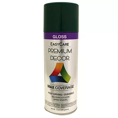 Premium Decor Spray Paint, Hunter Green Gloss, 12 oz.